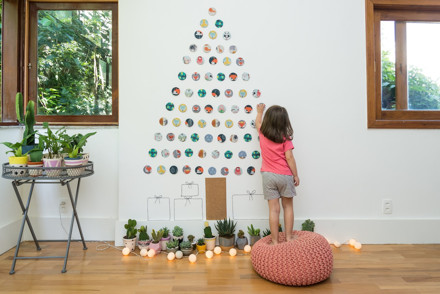 Natal criativo com árvore DIY